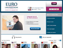 Tablet Screenshot of eurolanguagesonline.live-learning-academy.com